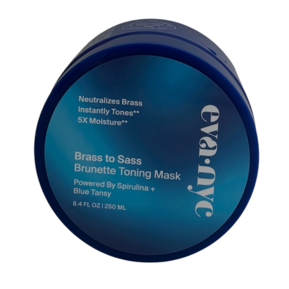 Eva NYC Brass to Sass Brunette Toning Mask 8.4oz 
5x moisture
Neutralizes brass